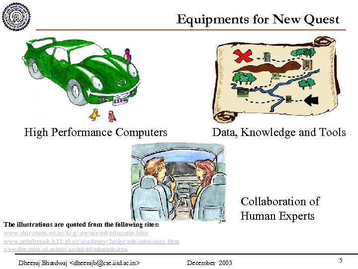 Equipments for New Quest High Performance Computers Data, Knowledge and Tools Collaboration of Human