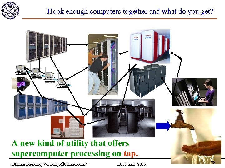 Hook enough computers together and what do you get? A new kind of utility