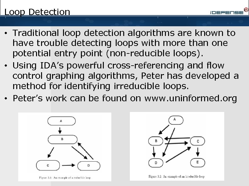 Loop Detection • Traditional loop detection algorithms are known to have trouble detecting loops