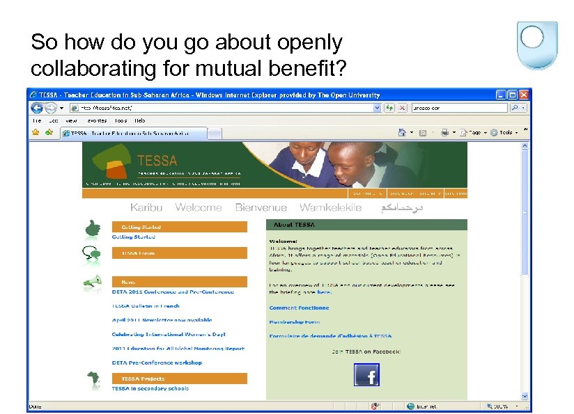 So how do you go about openly collaborating for mutual benefit? 
