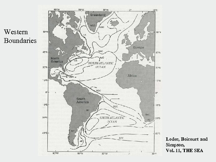 Western Boundaries Loder, Boicourt and Simpson, Vol. 11, THE SEA 