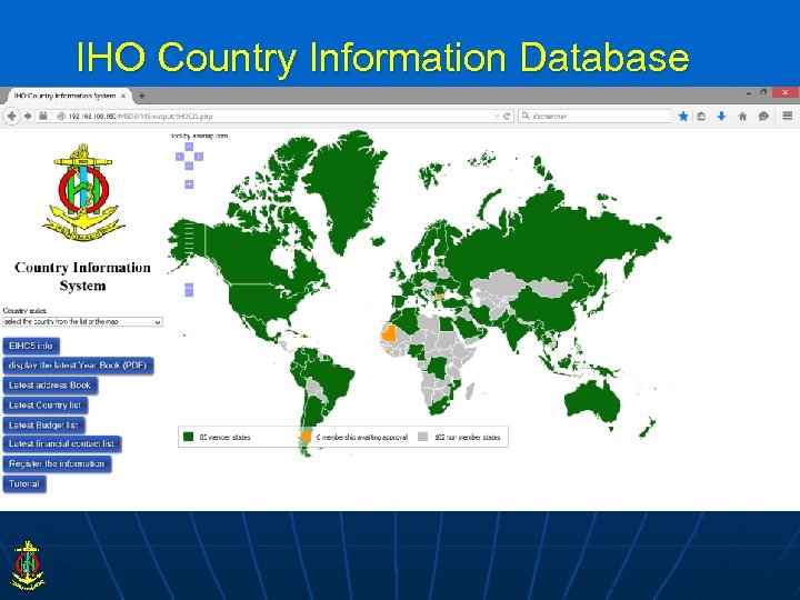 IHO Country Information Database 