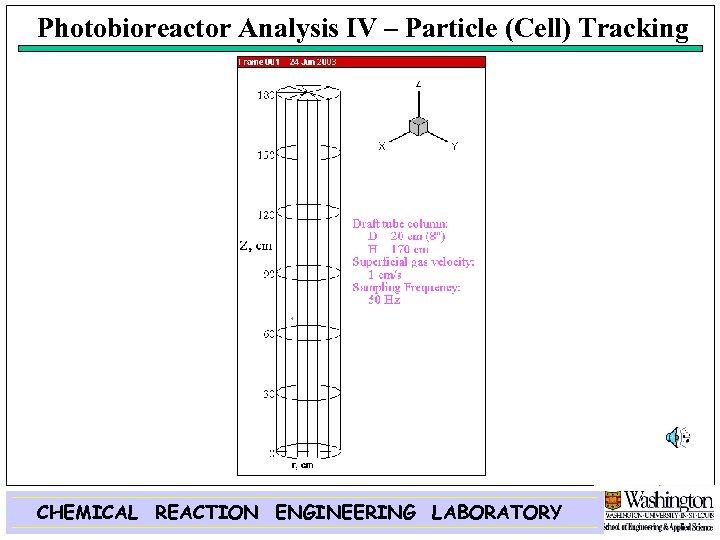 Photobioreactor Analysis IV – Particle (Cell) Tracking CHEMICAL REACTION ENGINEERING LABORATORY 