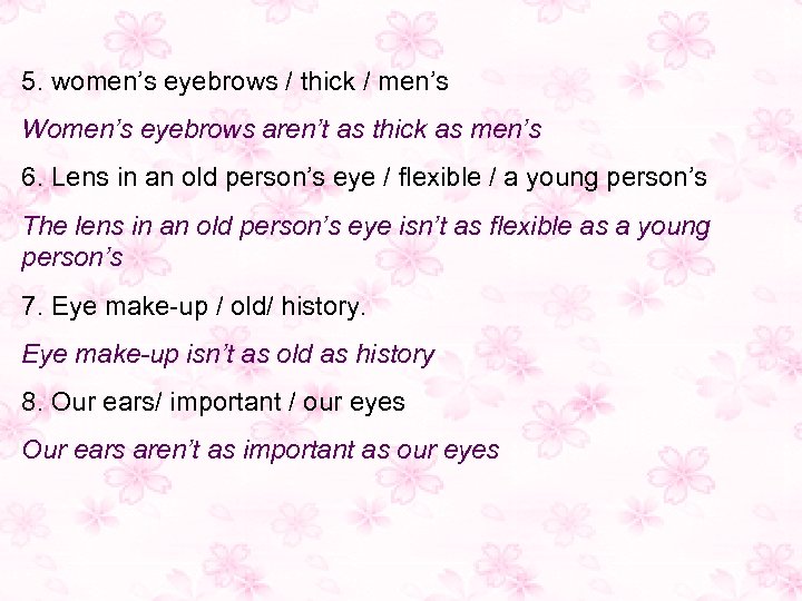 5. women’s eyebrows / thick / men’s Women’s eyebrows aren’t as thick as men’s