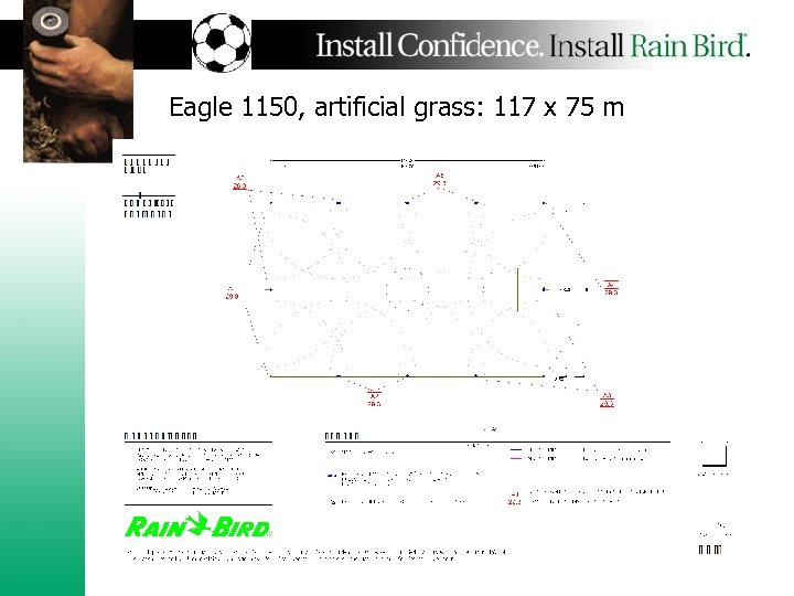 Eagle 1150, artificial grass: 117 x 75 m 