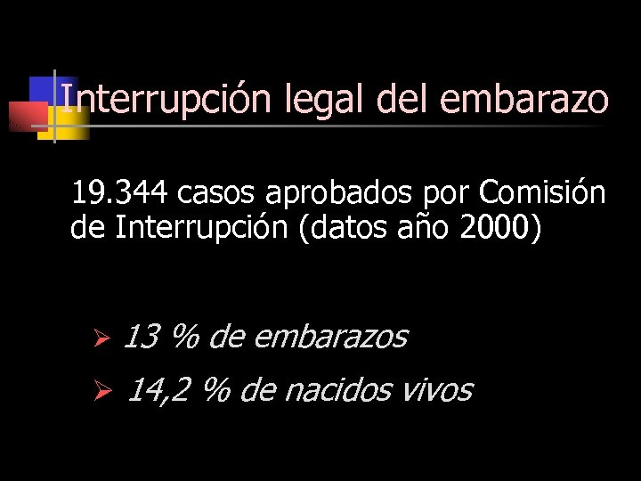 Interrupción legal del embarazo 19. 344 casos aprobados por Comisión de Interrupción (datos año