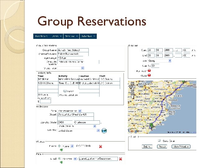 Group Reservations 