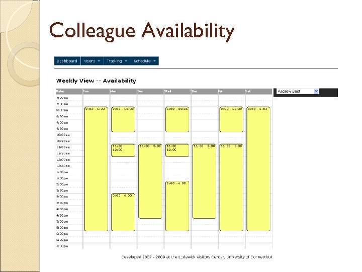 Colleague Availability 