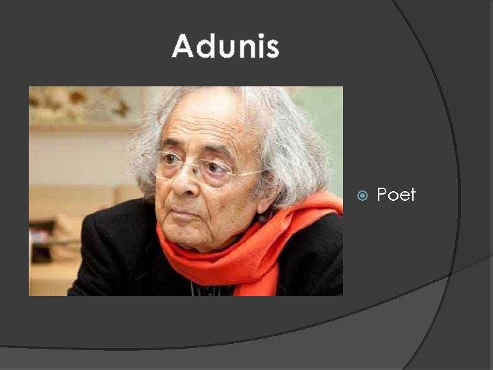 Adunis Poet 