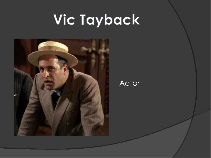 Vic Tayback Actor 