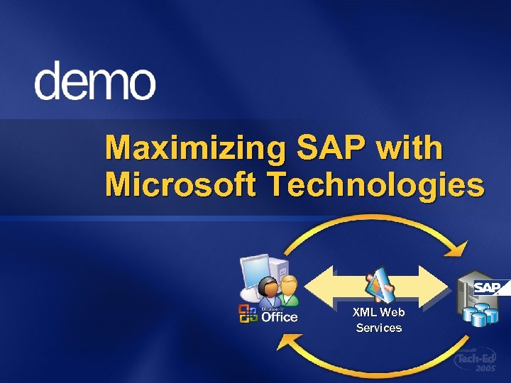 Maximizing SAP with Microsoft Technologies XML Web Services 