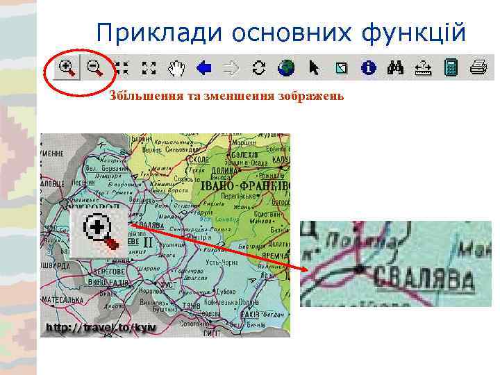 Приклади основних функцій Збільшення та зменшення зображень 