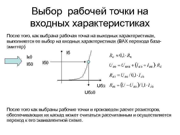 Рабочая точка