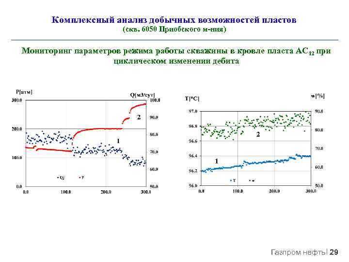 Комплексный анализ добычных возможностей пластов (скв. 6050 Приобского м-ния) Мониторинг параметров режима работы скважины