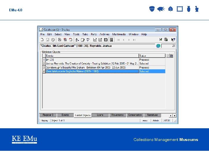 EMu 4. 0 Collections Management Museums 