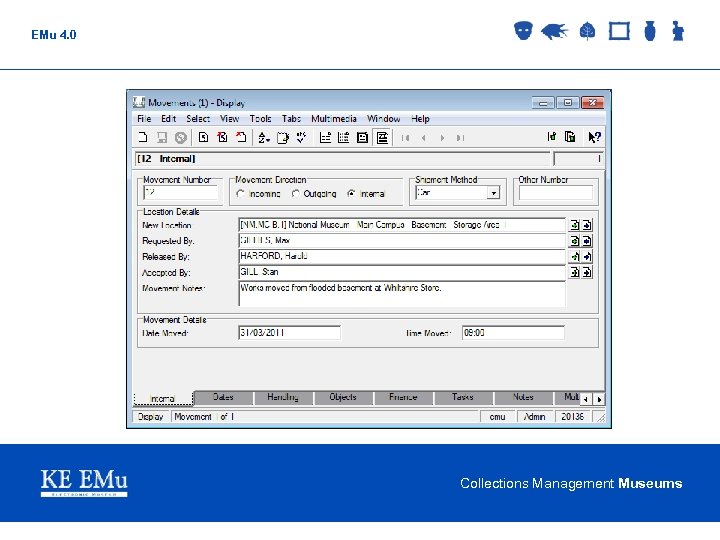 EMu 4. 0 Collections Management Museums 