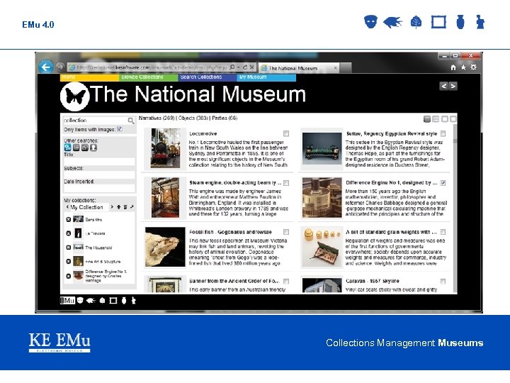 EMu 4. 0 Collections Management Museums 