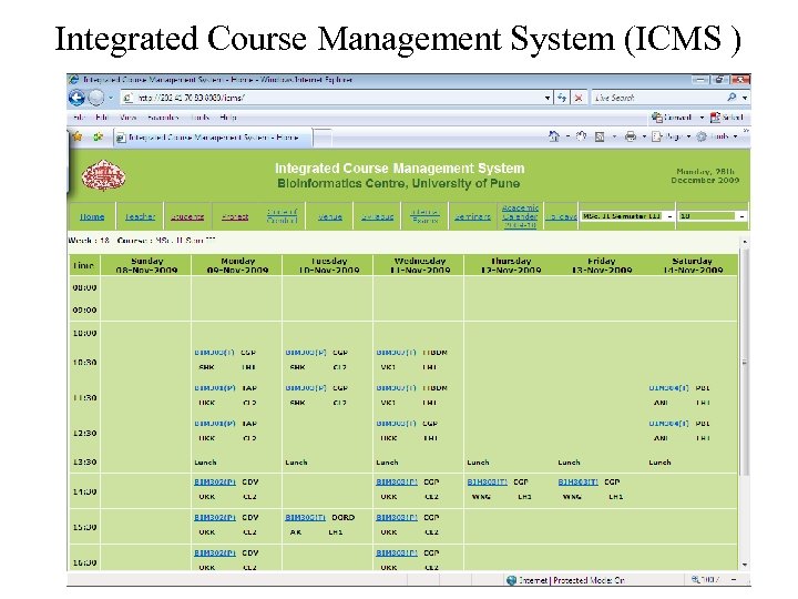 Integrated Course Management System (ICMS ) 