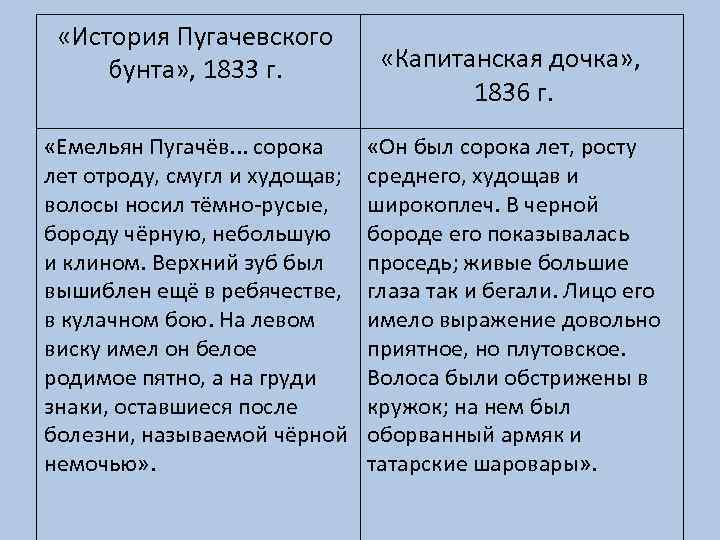 История бунта капитанская дочка