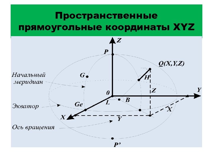 Виды осей координат