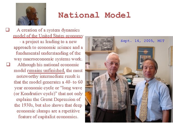 　 National Model q A creation of a system dynamics model of the United