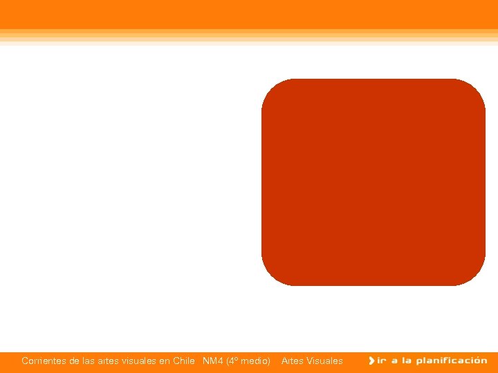 Corrientes de las artes visuales en Chile NM 4 (4º medio) Artes Visuales 
