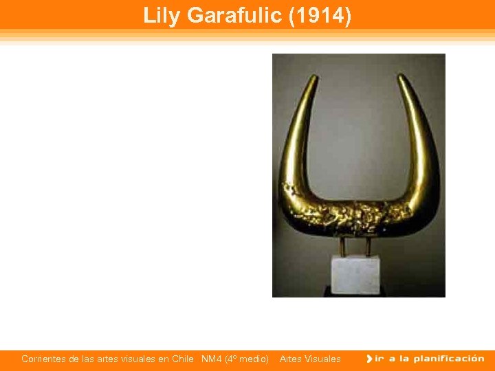 Lily Garafulic (1914) Corrientes de las artes visuales en Chile NM 4 (4º medio)