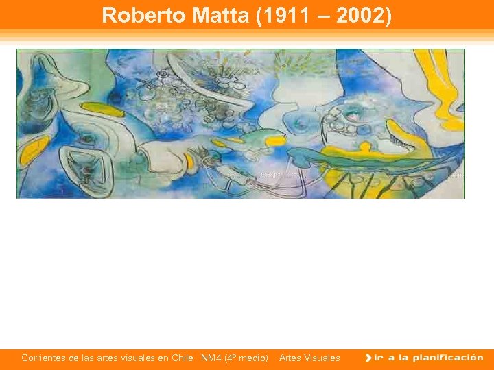 Roberto Matta (1911 – 2002) Corrientes de las artes visuales en Chile NM 4