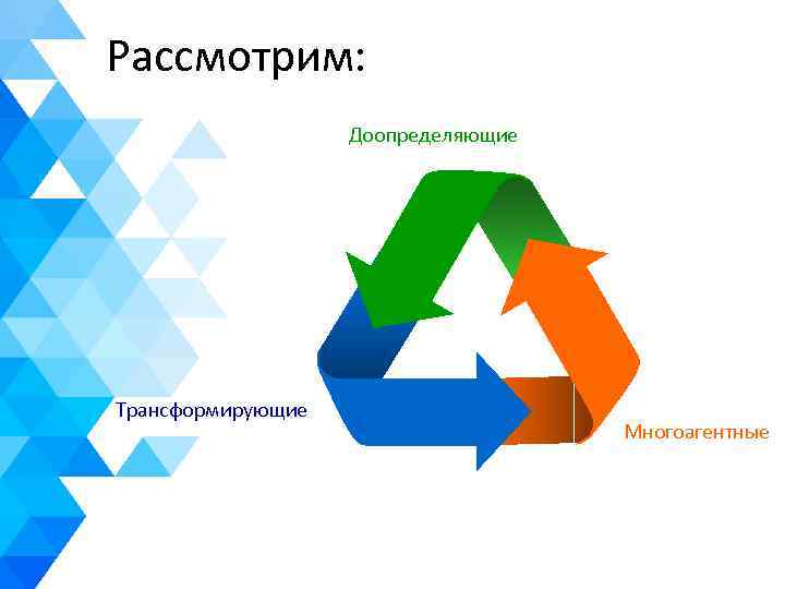 Рассмотрим: Доопределяющие Трансформирующие Многоагентные 