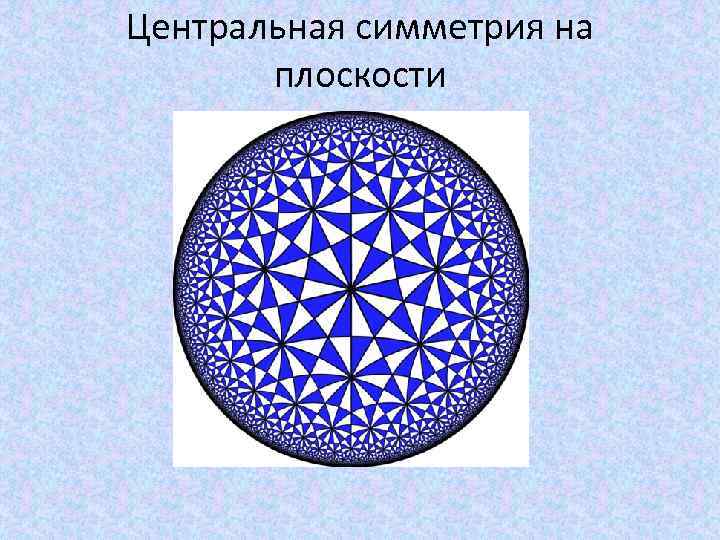 Центральная симметрия на плоскости 