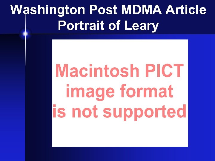 Washington Post MDMA Article Portrait of Leary 