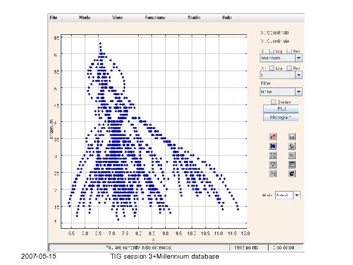 2007 -05 -15 TIG session 3+Millennium database 