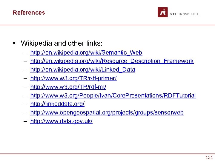 References • Wikipedia and other links: – – – – – http: //en. wikipedia.