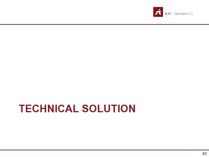 TECHNICAL SOLUTION 40 