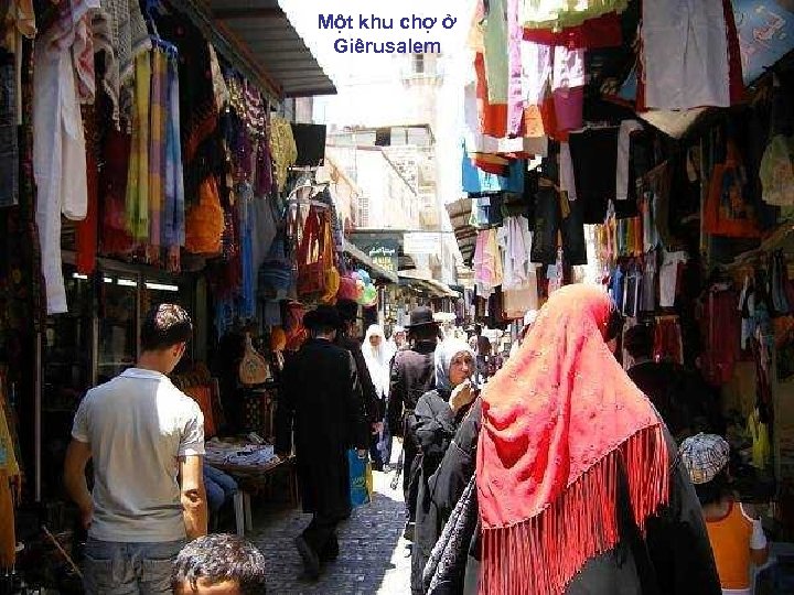 Một khu chợ ở Giêrusalem 