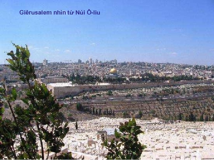 Giêrusalem nhìn từ Núi Ô-liu 