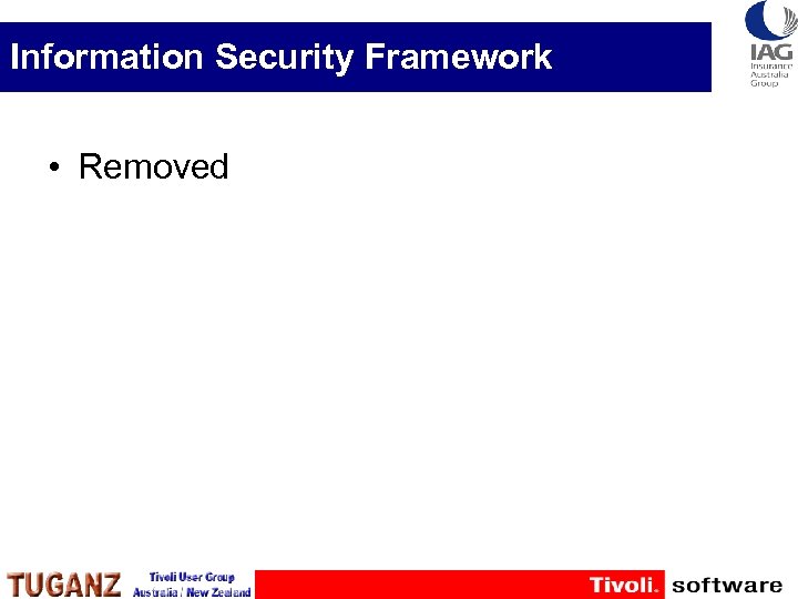 Information Security Framework • Removed 