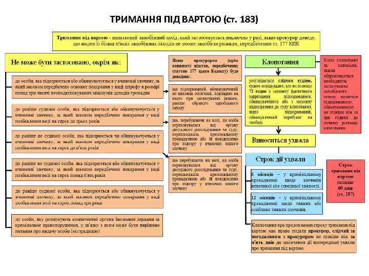 ТРИМАННЯ ПІД ВАРТОЮ (ст. 183) 