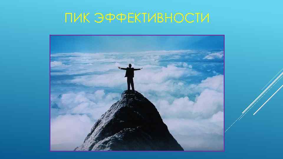 ПИК ЭФФЕКТИВНОСТИ 