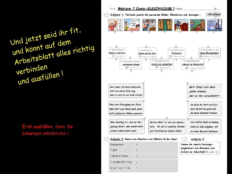 , ihr fit zt seid t m Und je auf de könnt richtig nd