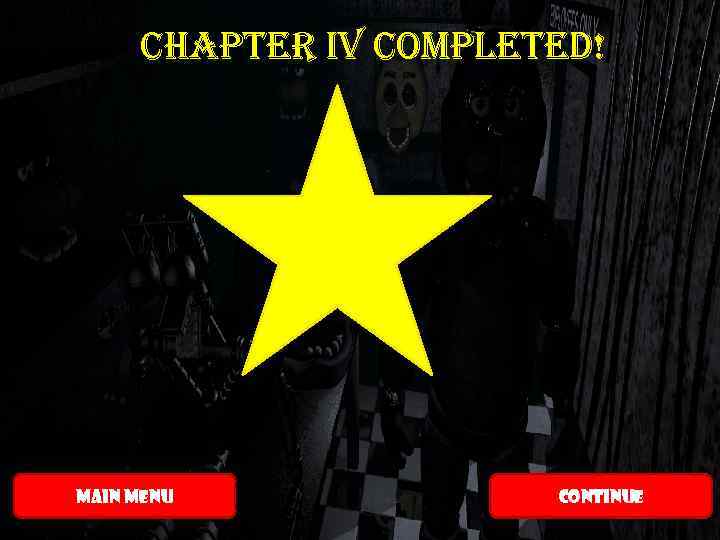 Chapter IV Completed! MAIN MENU CONTINUE 
