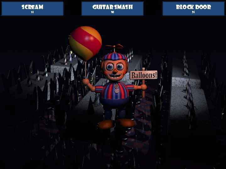 SCREAM 15 GUITAR SMASH 30 BLOCK DOOR 25 