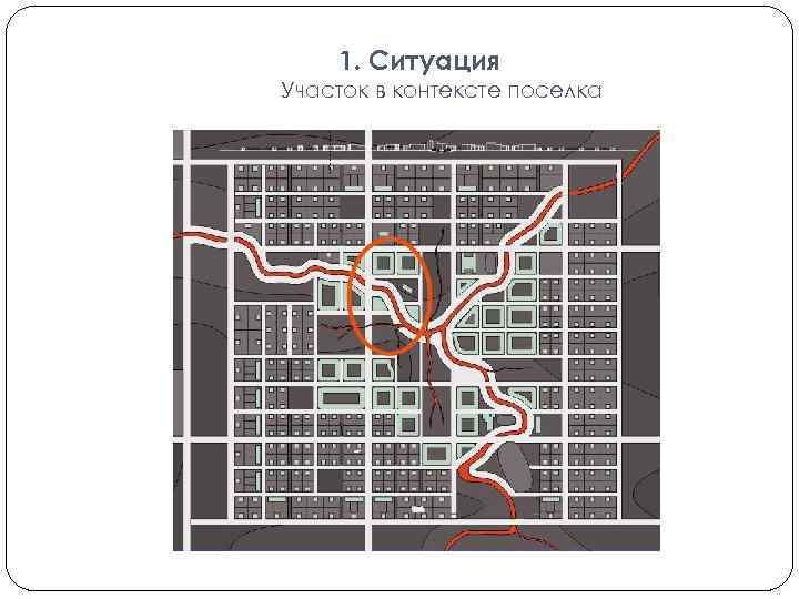 1. Ситуация Участок в контексте поселка 