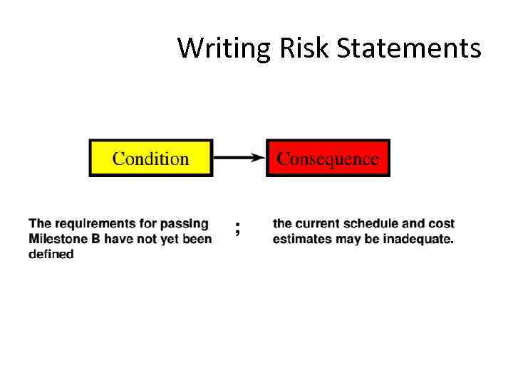 Writing Risk Statements 