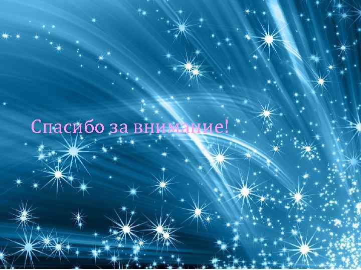 Спасибо за внимание! 