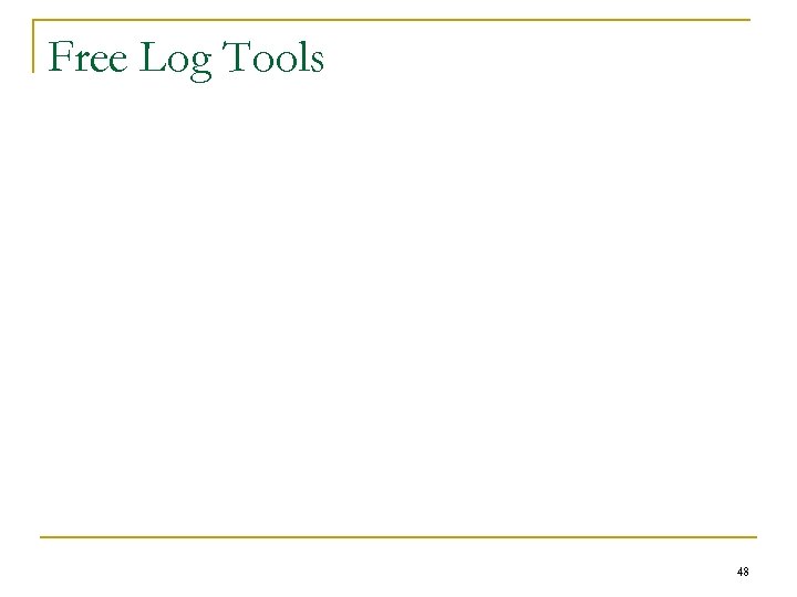 Free Log Tools 48 