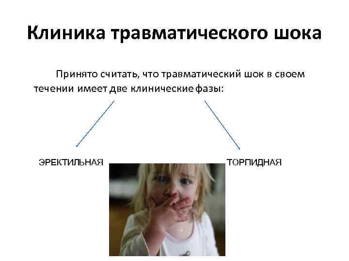 Клиника травматического шока Принято считать, что травматический шок в своем течении имеет две клинические
