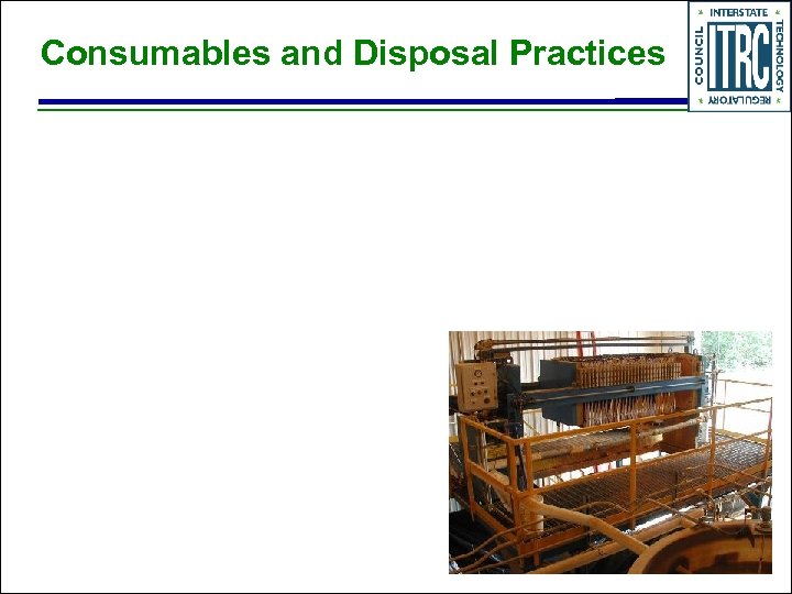 Consumables and Disposal Practices 