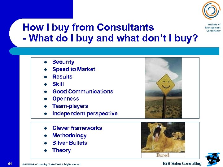 How I buy from Consultants - What do I buy and what don’t I