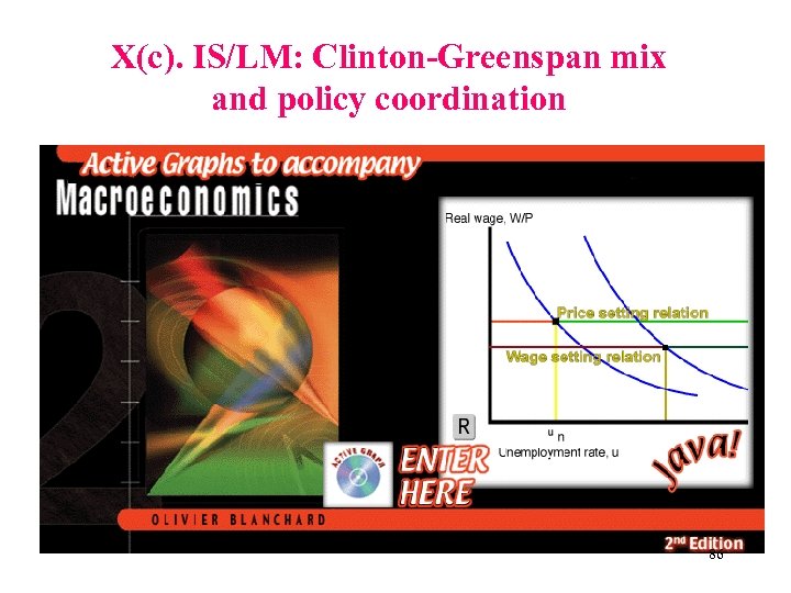 X(c). IS/LM: Clinton-Greenspan mix and policy coordination 86 